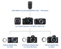 Sirui 35mm f/1.8 Anamorphic 1.33x Lens (MFT Mount) 