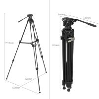 SmallRig FreeBlazer AD-80 Heavy-Duty 191cm / 8 Kg Aluminum Alloy Tripod Kit 4163