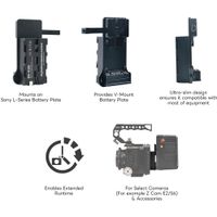 DigitalFoto DF-V2N Ultra-Slim V-Mount Plate to L-Series/NP-F Battery Adapter