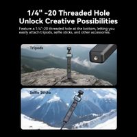 DigitalFoto Quick-Charging Battery Handle with Color LCD Monitor for Osmo Pocket 3/4/4P PBH-3FLASH