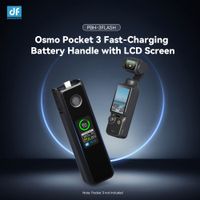 DigitalFoto Quick-Charging Battery Handle with Color LCD Monitor for Osmo Pocket 3/4/4P PBH-3FLASH