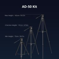 SmallRig Lightweight Video Carbon Fiber Tripod Kit AD-50 4685