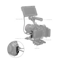 SmallRig HDMI and USB-C Cable Clamp for Canon EOS R5 / R6 / R5 C Cage 2981B