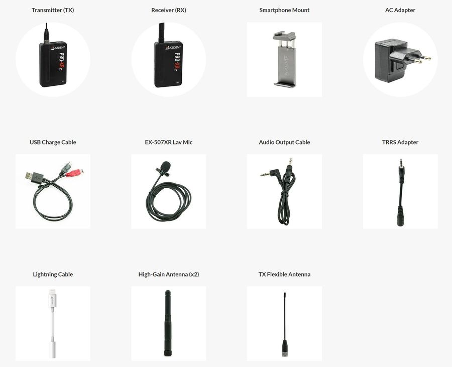 Azden PRO-XRe Professional Grade 2.4 GHz Digital Wireless Microphone System