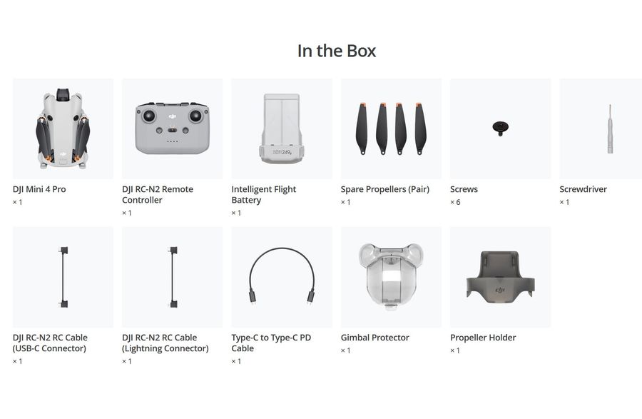 DJI Mini 4 Pro Drone with RC-N2 Controller