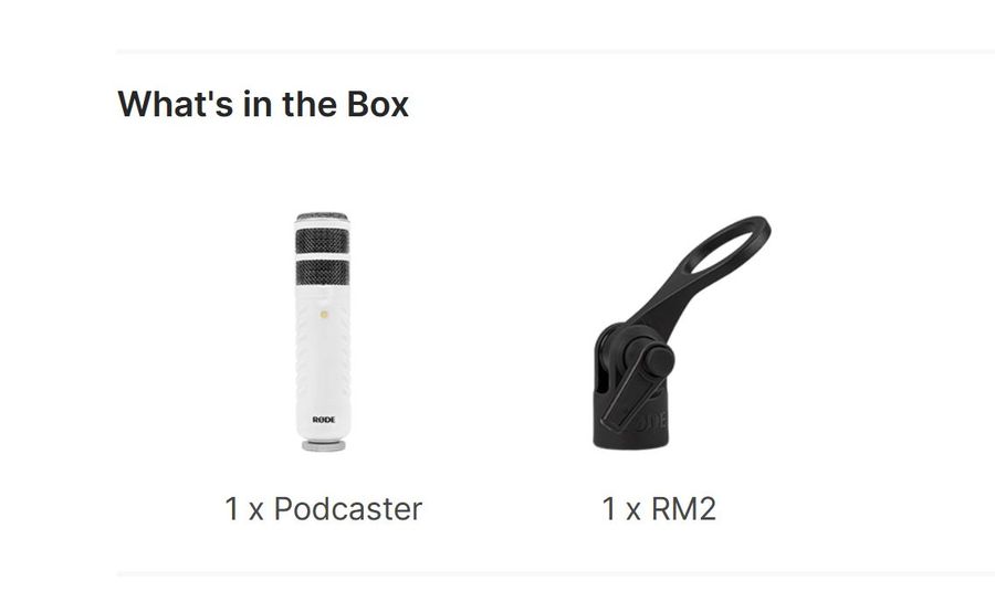 RODE Podcaster Cardioid End-Address Dynamic USB Broadcast Microphone