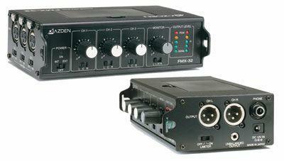 AZDEN FMX-32a (FMX-32 / FMX 32a) Audio Field Mixer (3 channel