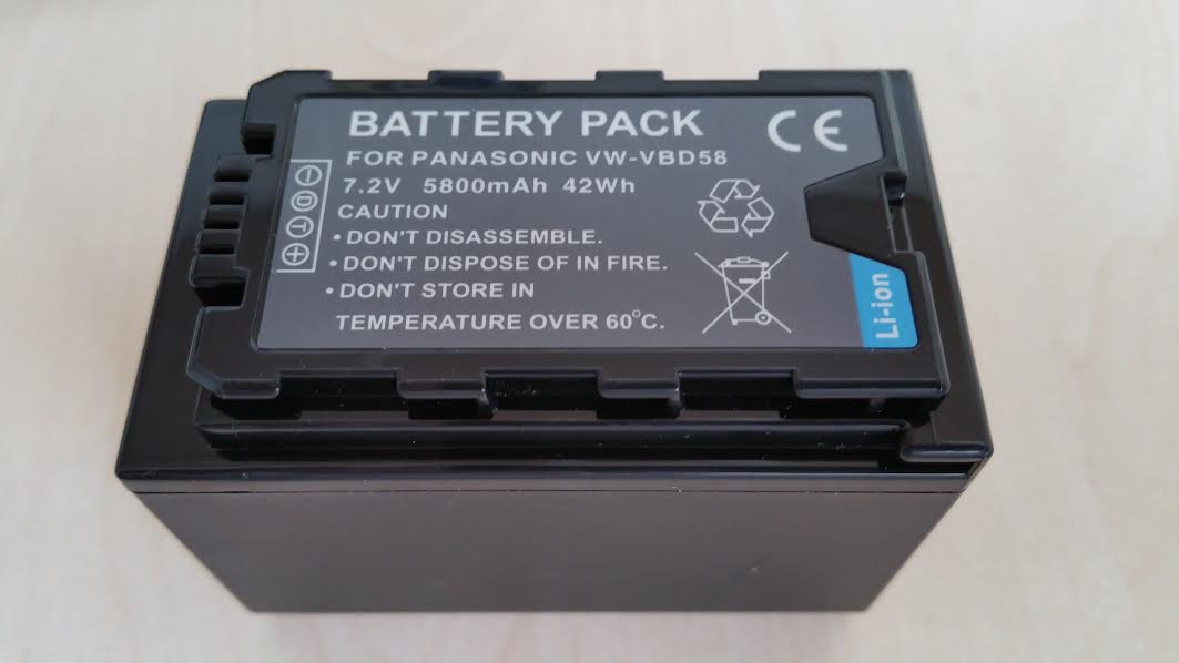 Digital Power VW-VBD58 Li-Ion 5800mAh Battery with LED Indicator