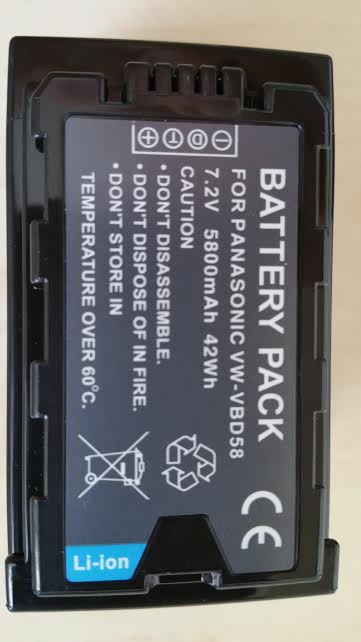 Digital Power VW-VBD58 Li-Ion 5800mAh Battery with LED Indicator