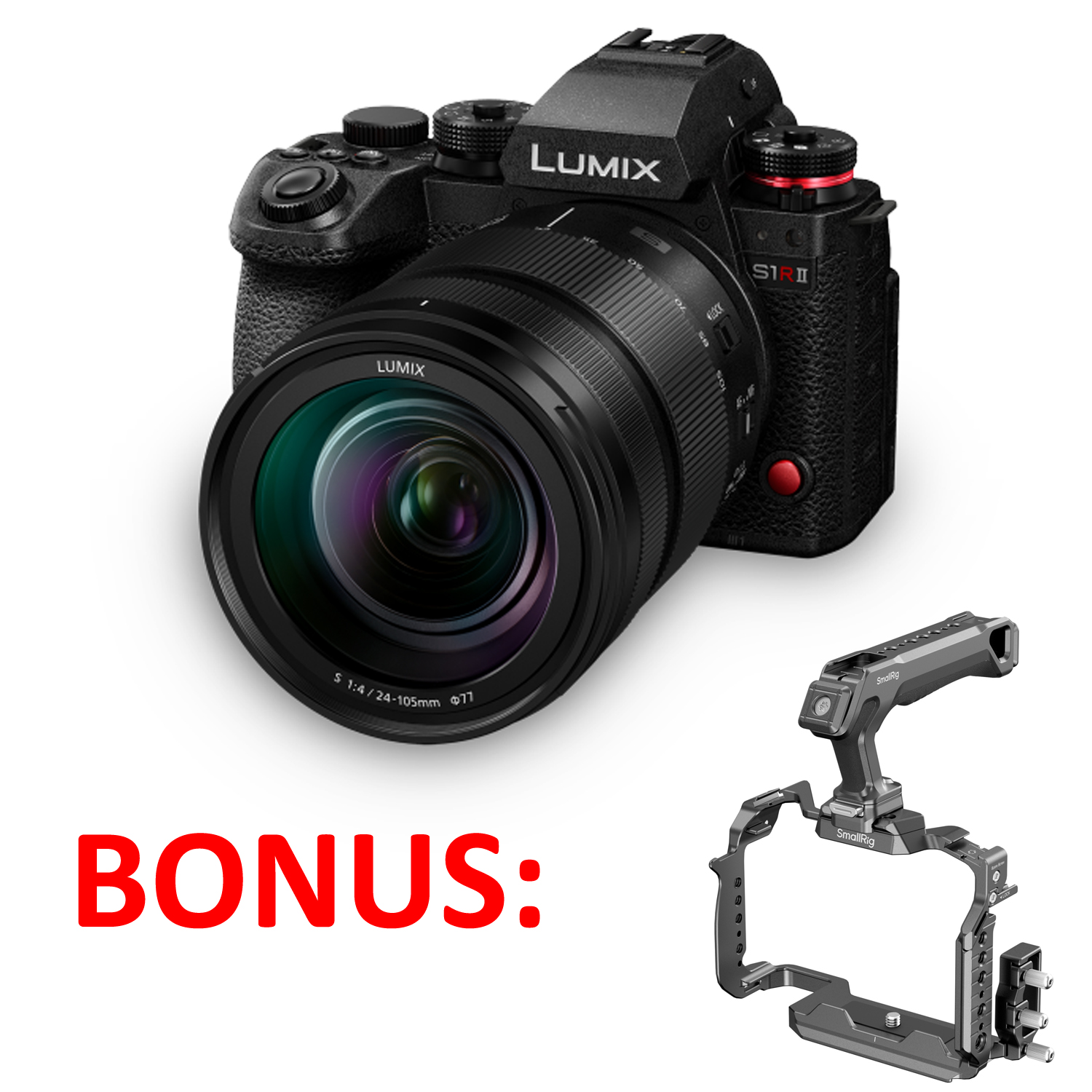 Panasonic Lumix S1R II (DC-S1RM2ME) Mirrorless Full Frame 44MP 8K Kit with 24-105mm Lens