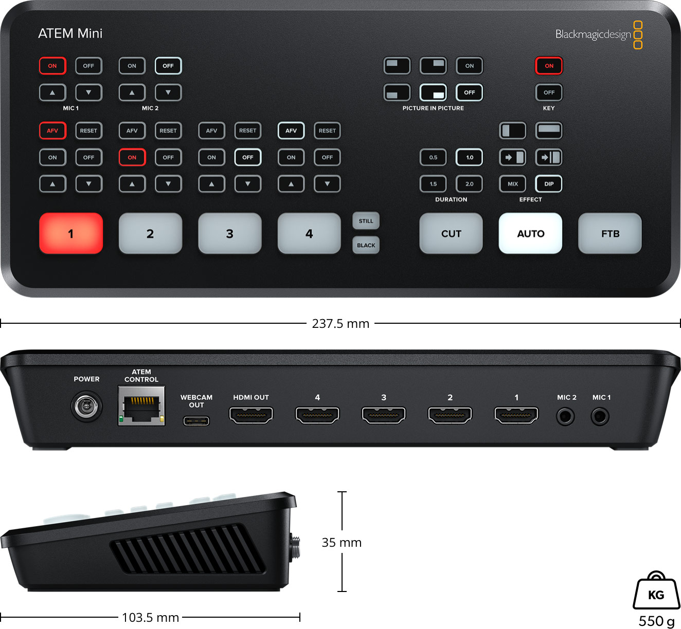 Blackmagic Design ATEM Mini HDMI Live Stream Switcher - WESTBUY