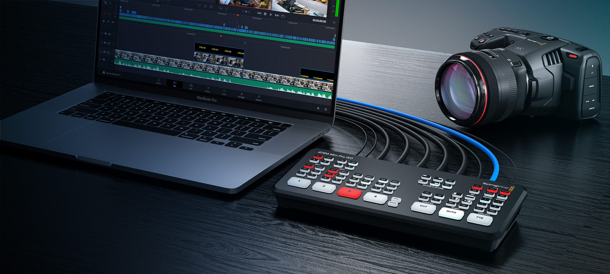 Blackmagic Design ATEM Mini Pro ISO HDMI Live Stream Switcher