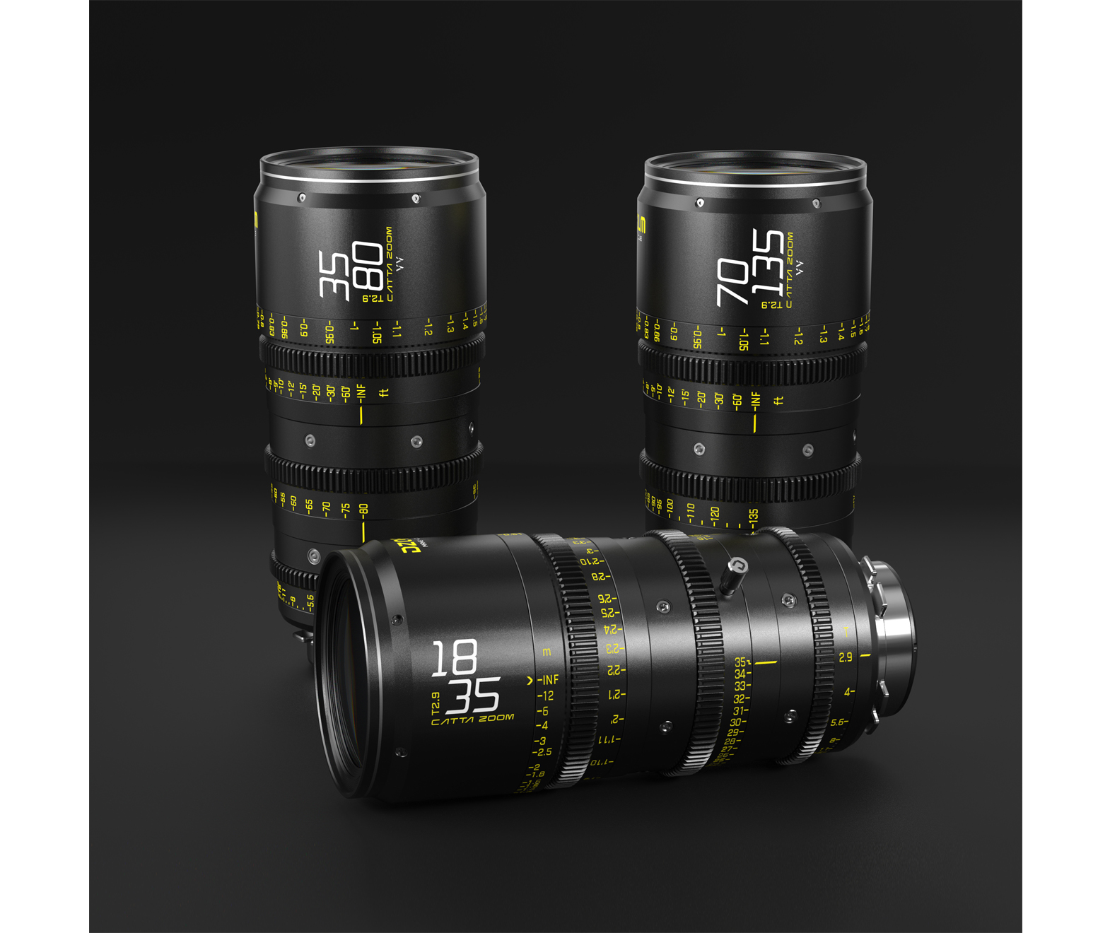 DZOFilm Catta Ace Full Frame Zoom 18-35/35-80/70-135mm T2.9 Cine 2