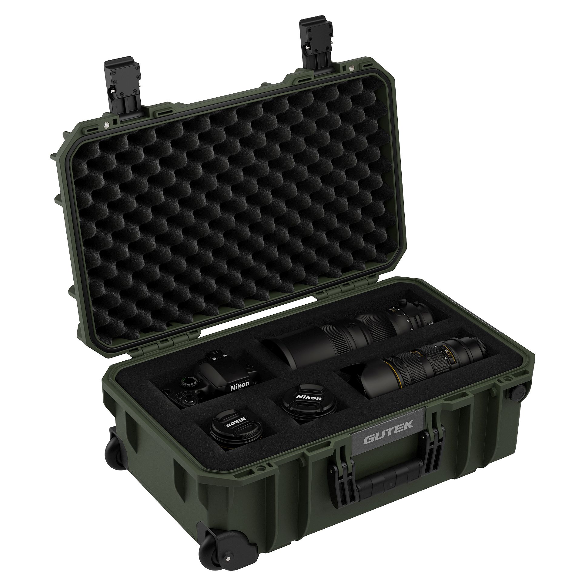 Gutek Tortoise T-300 Carry-On Protector Case (OD Green) - WESTBUY