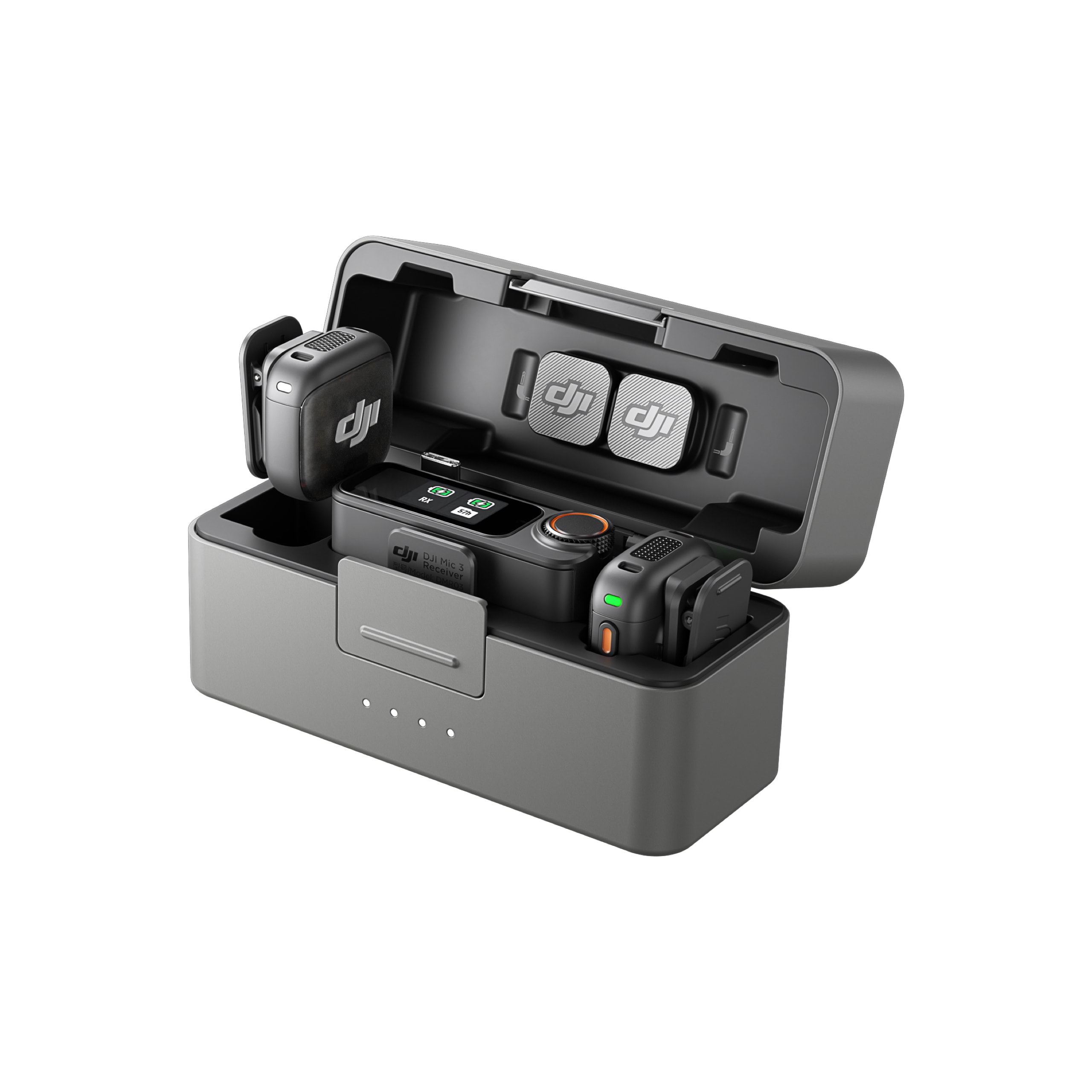 DJI Mic 3 (2 TX + 1 RX + Charging Case) Wireless Microphone System