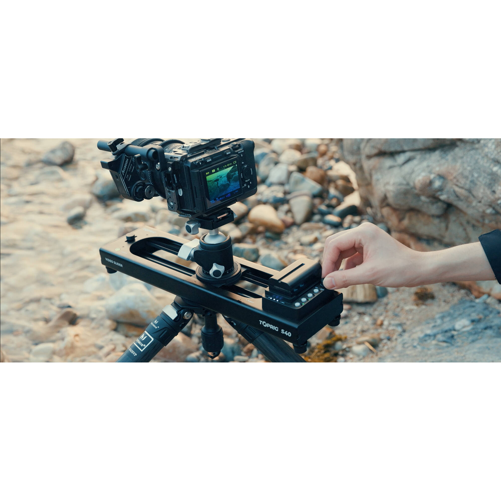 Accsoon TopRig S40 Portable Motorized Camera Slider with Parallax