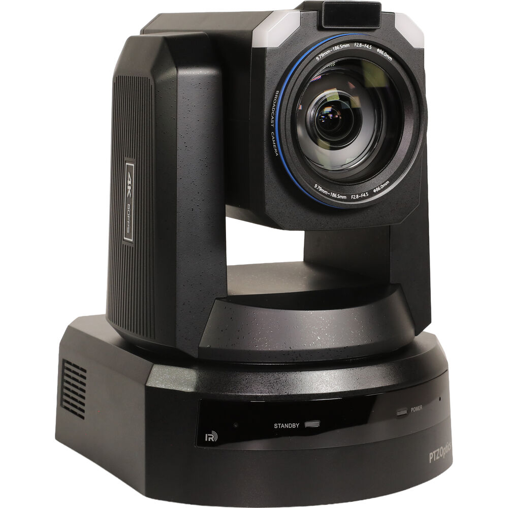 PTZOptics Rise 4K Broadcast PTZ Camera with 20x Optical Zoom