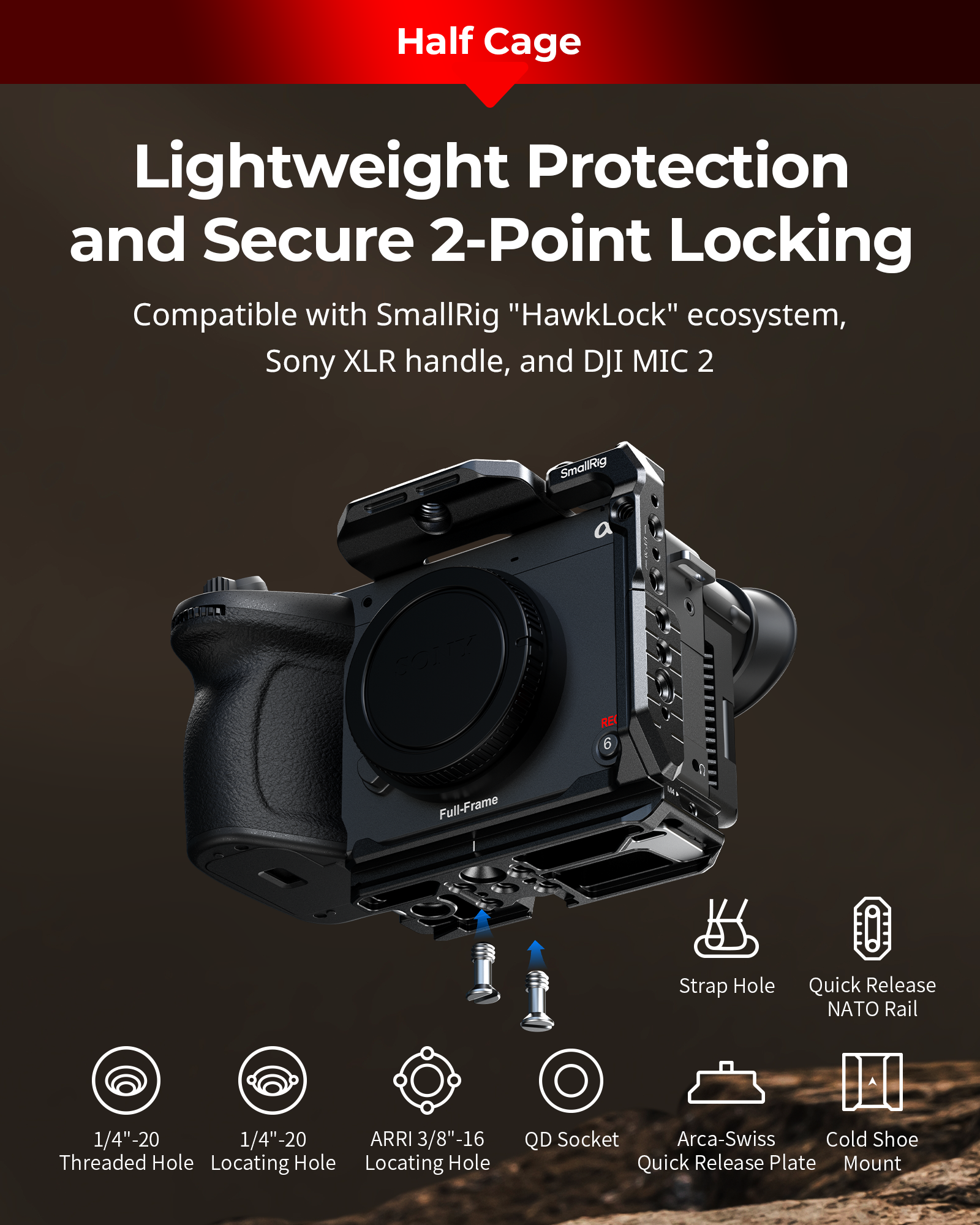 SmallRig Basic Cage Kit for Sony FX2 5589 - WESTBUY