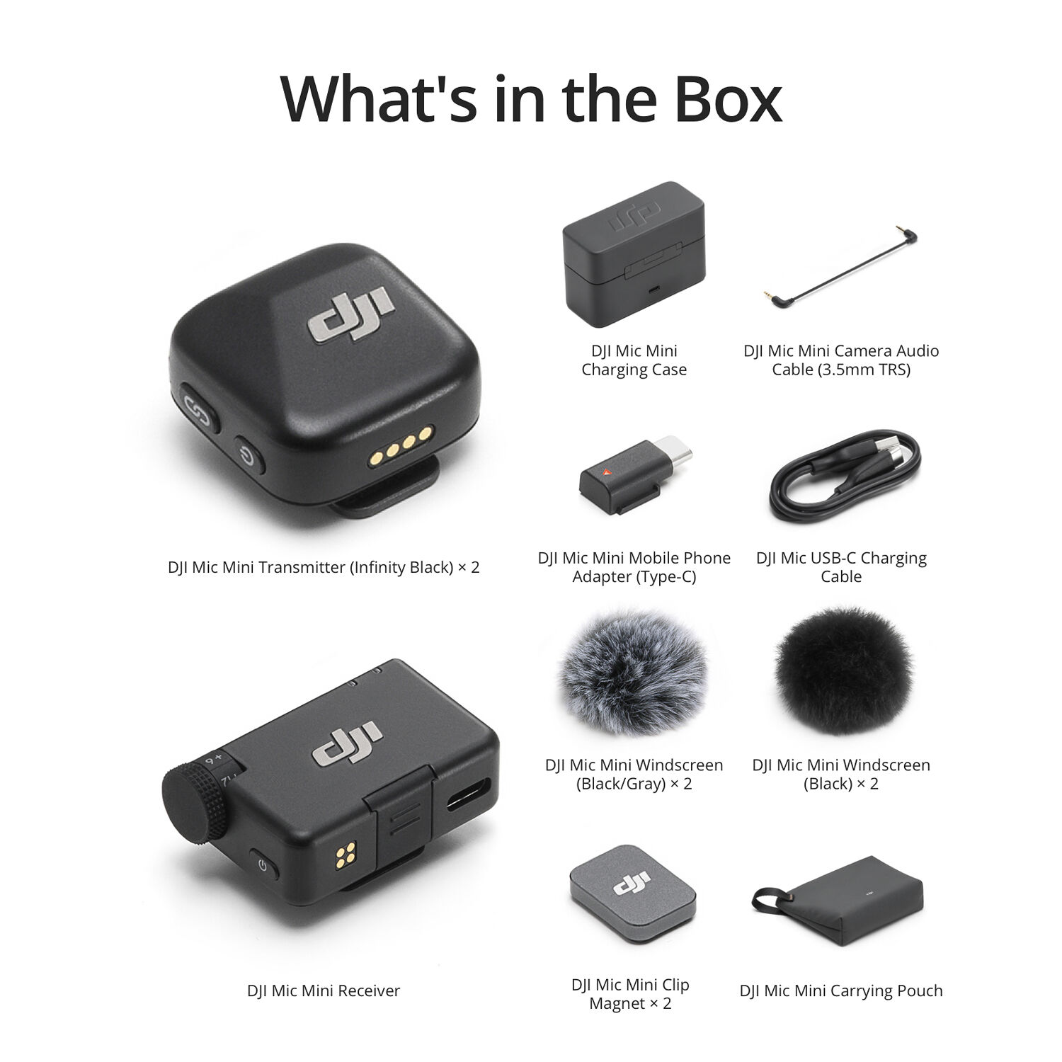 DJI Mic Mini (2 TX + 1 RX + Charging Case) - WESTBUY