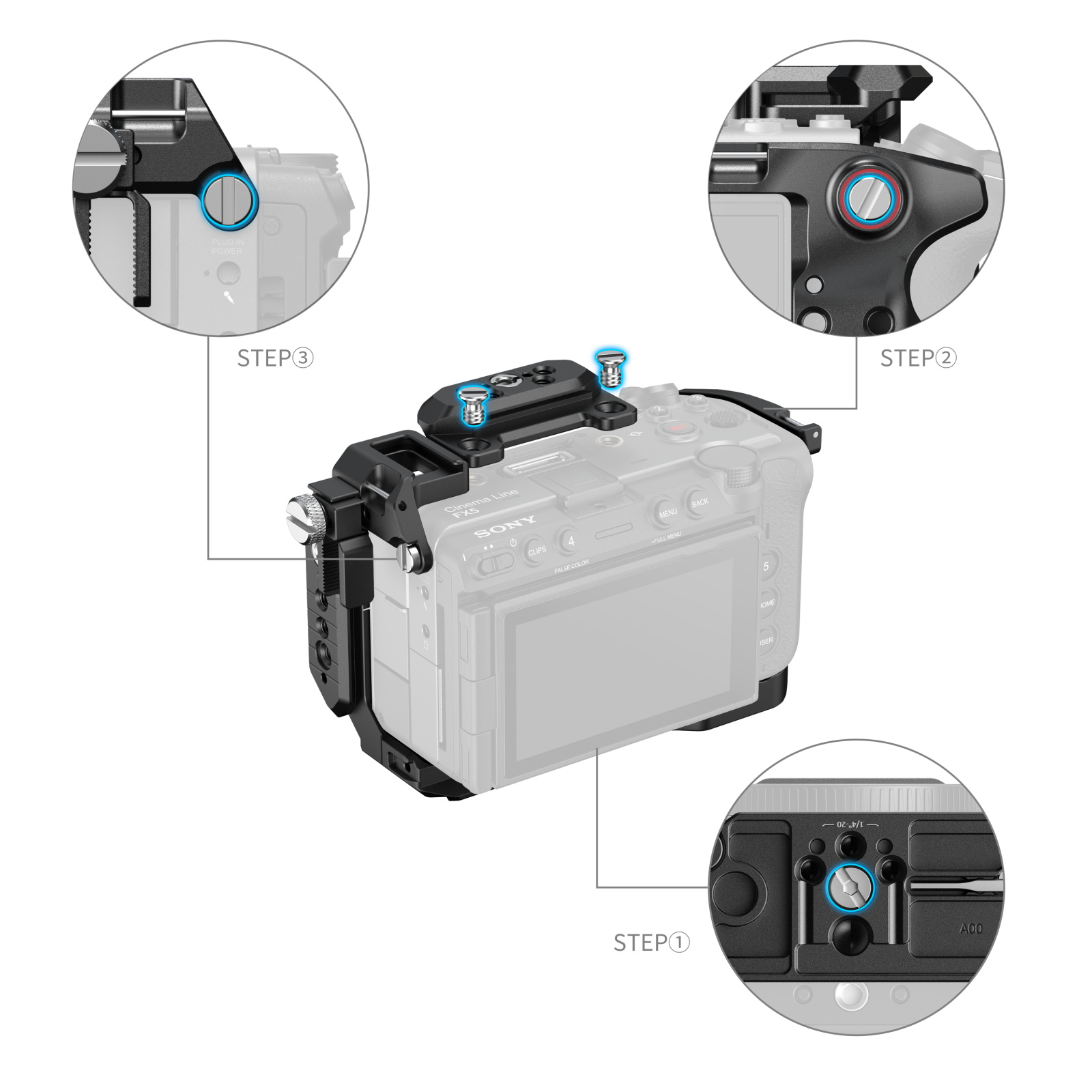 SmallRig "HawkLock" Cage for Sony FX5 6776
