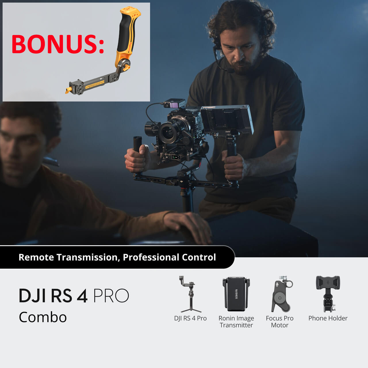 DJI RS 4 Pro Combo Gimbal Stabilizer 4.5 kg Payload
