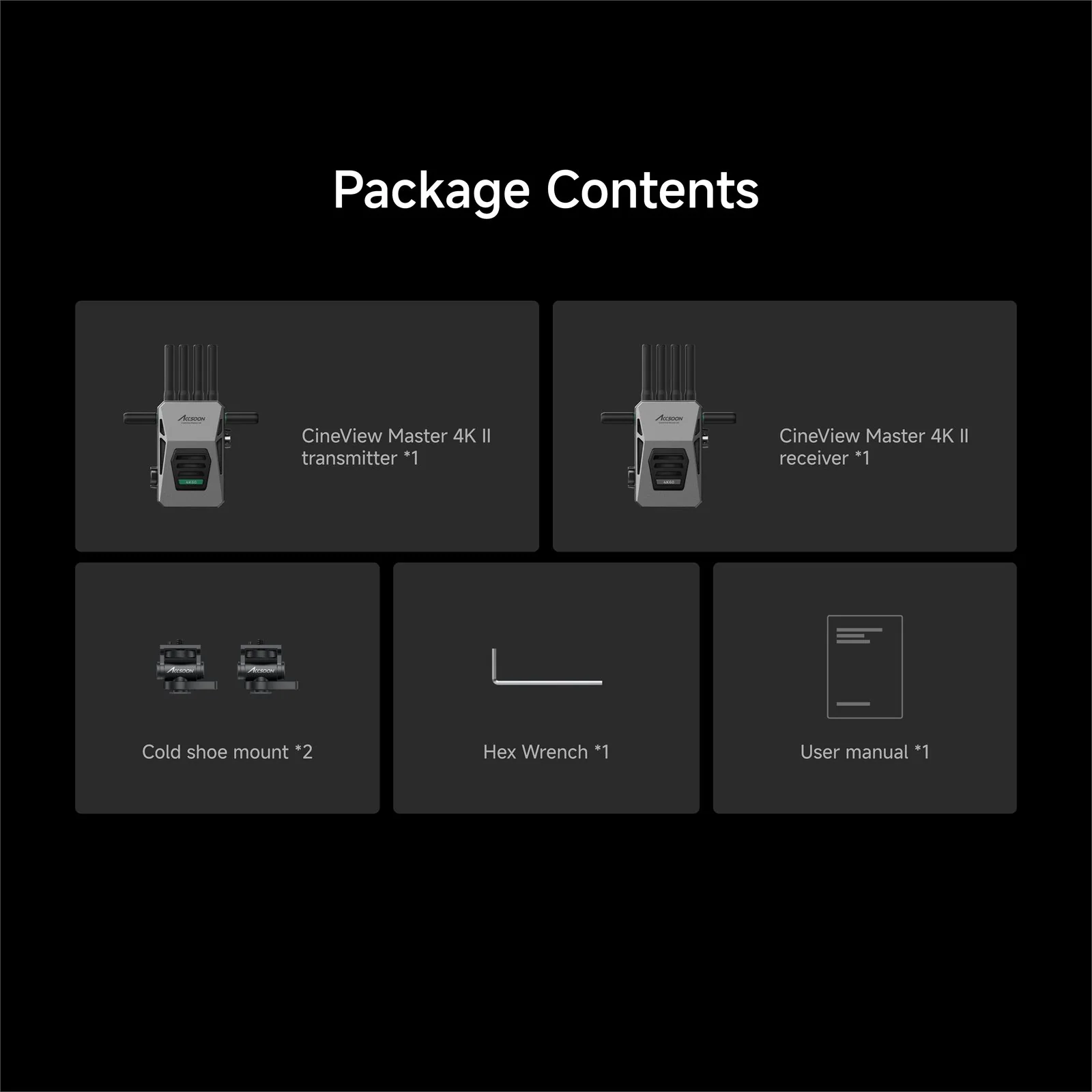 Accsoon CineView Master 4K II TX and RX
