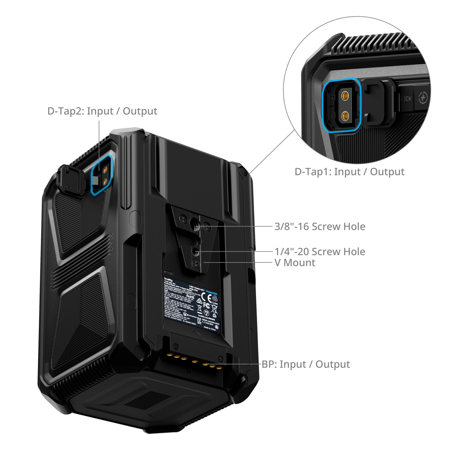 SmallRig X-Touch Smart Triple-Proof V-Mount Battery X221 4985