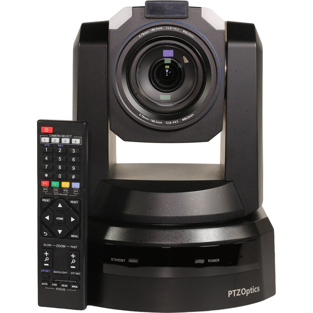 PTZOptics Rise 4K Broadcast PTZ Camera with 20x Optical Zoom