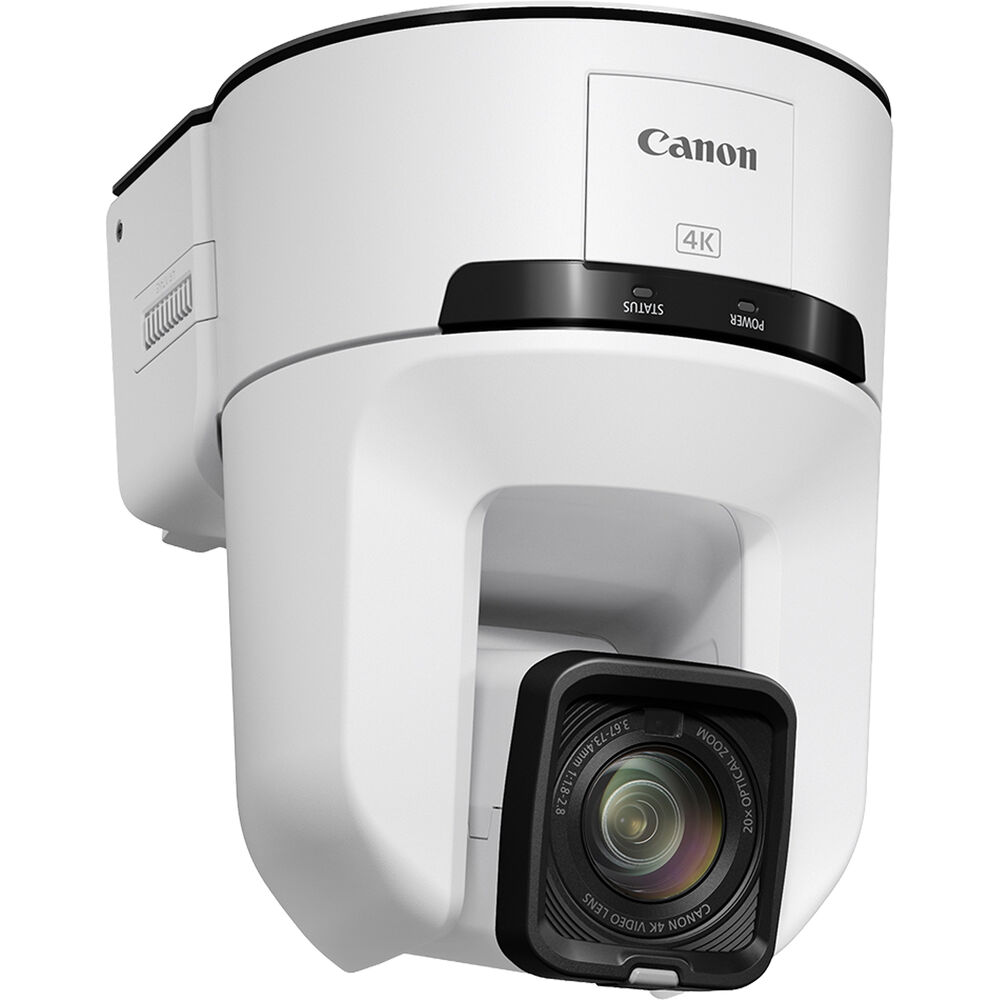 Canon CR-N350 4K NDI PTZ Camera with 20x Zoom and Auto Tracking (Titanium White)