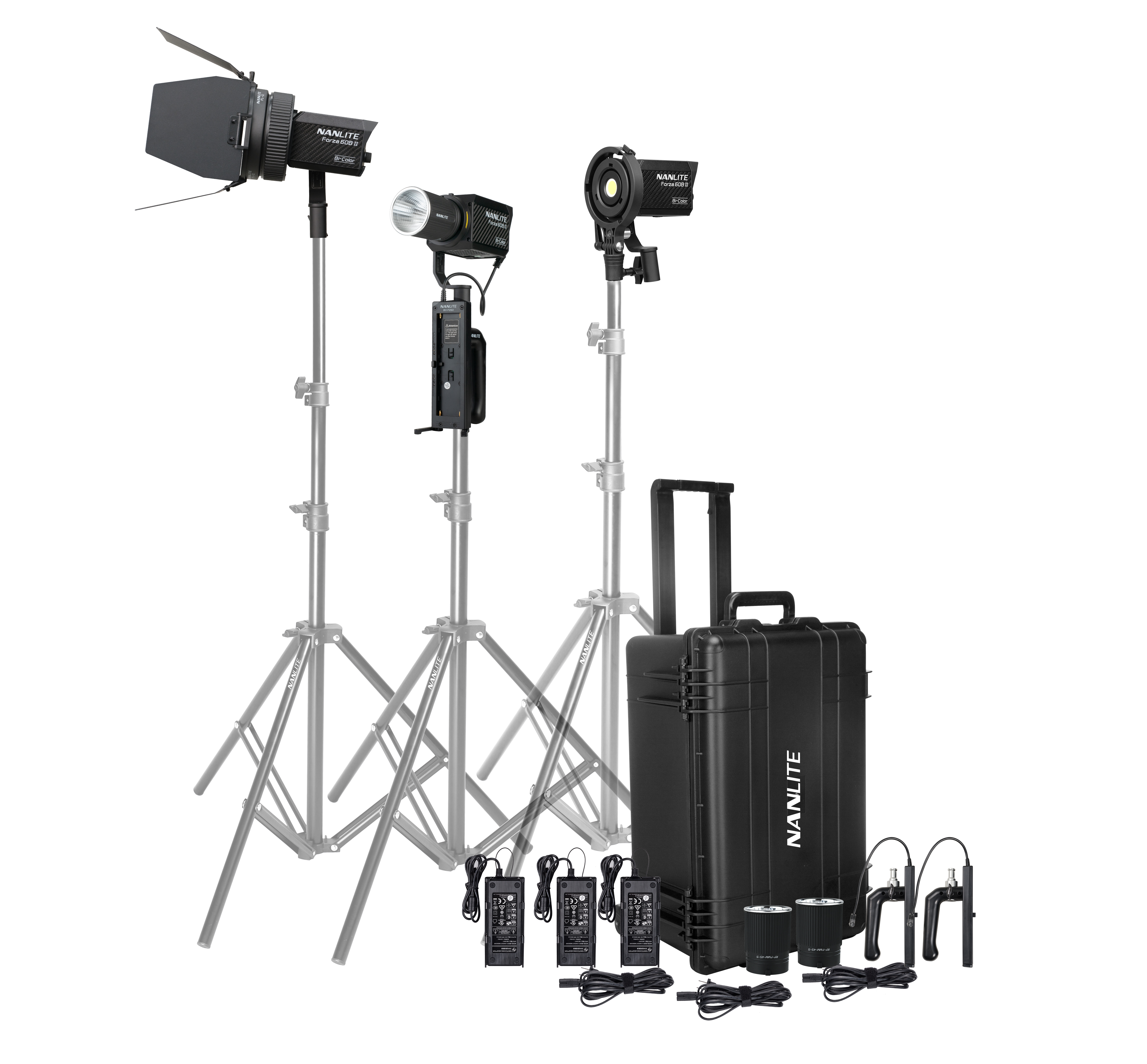 NanLite Forza 60B II 3KIT-PT Bi-Color LED Monolight 14350 LUX