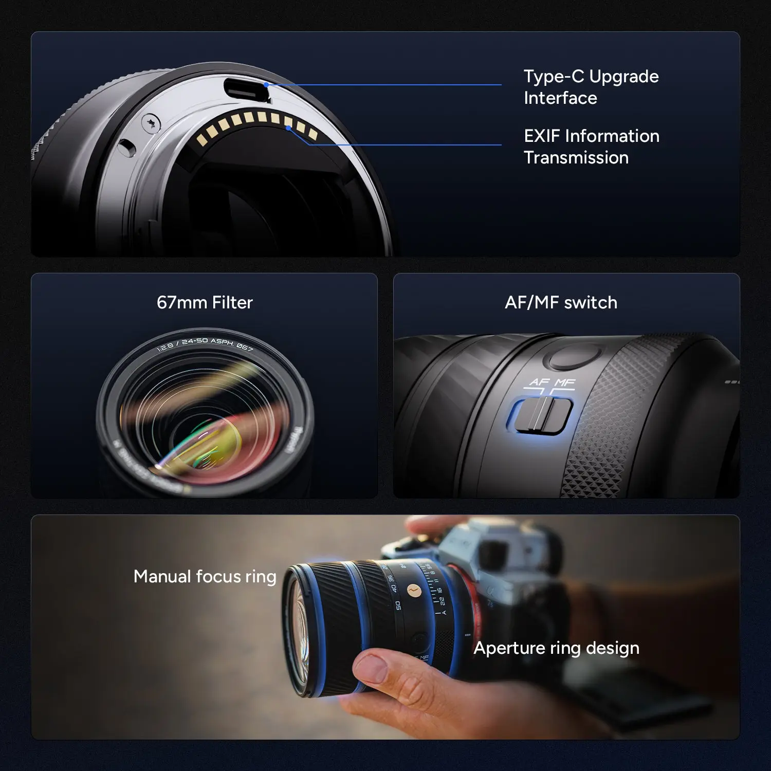 Thypoch Voyager 24-50mm f/2.8 Full-Frame Auto Focus Zoom Lens for Sony E-Mount