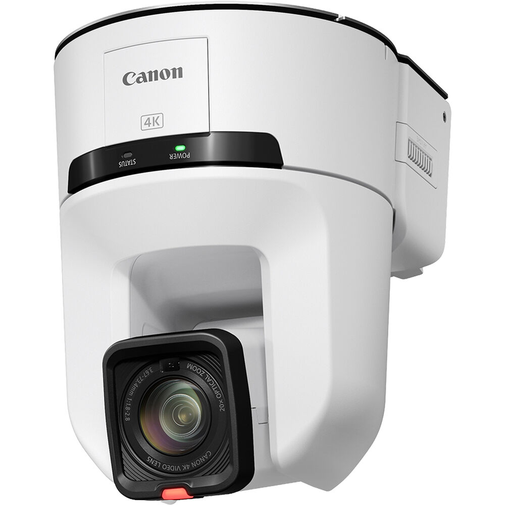 Canon CR-N350 4K NDI PTZ Camera with 20x Zoom and Auto Tracking (Titanium White)