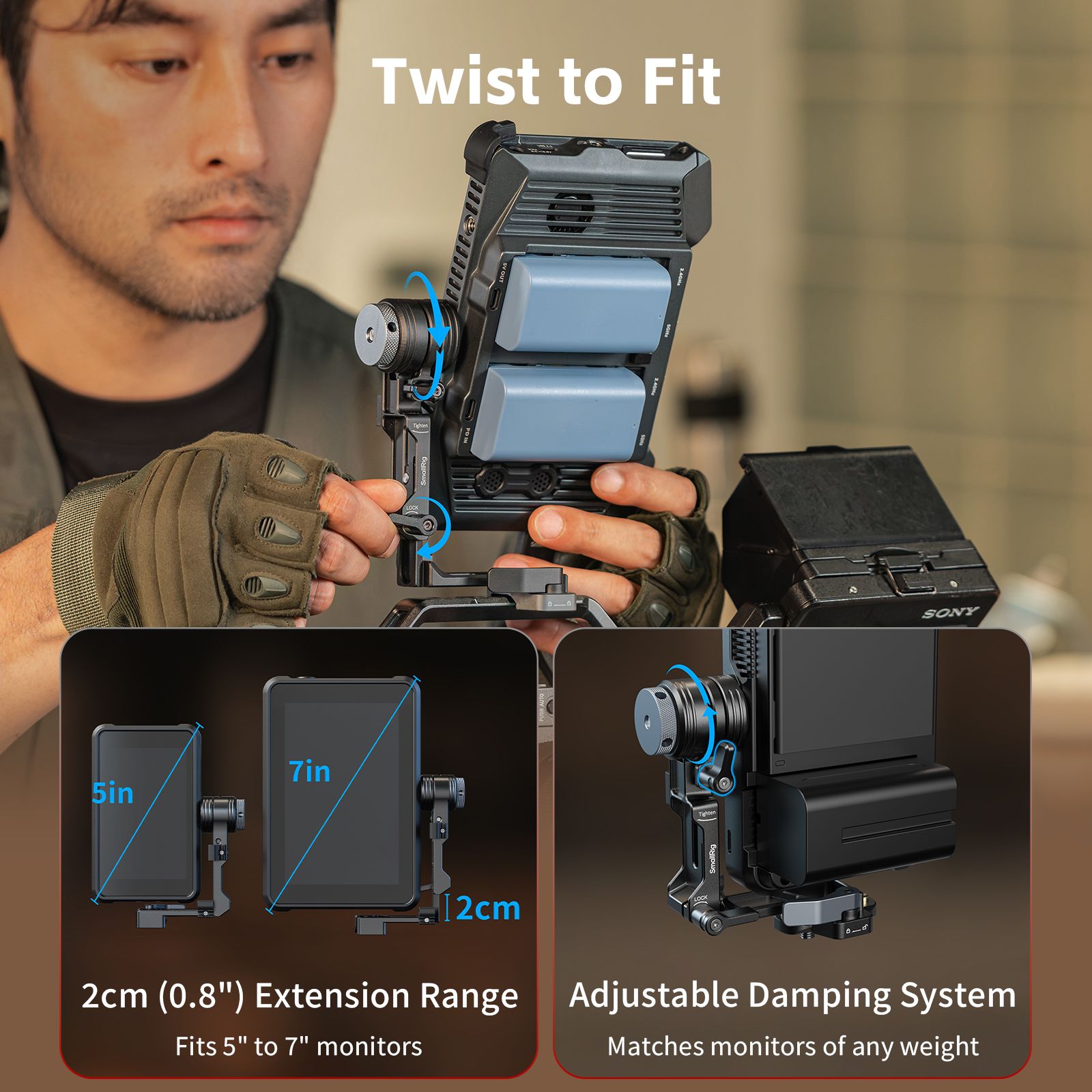 SmallRig L-shaped Monitor Support 6315