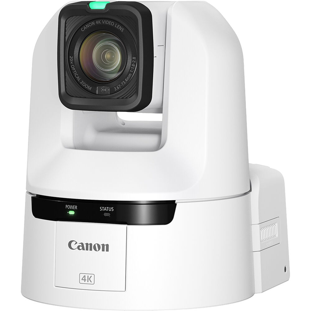 Canon CR-N350 4K NDI PTZ Camera with 20x Zoom and Auto Tracking (Titanium White)