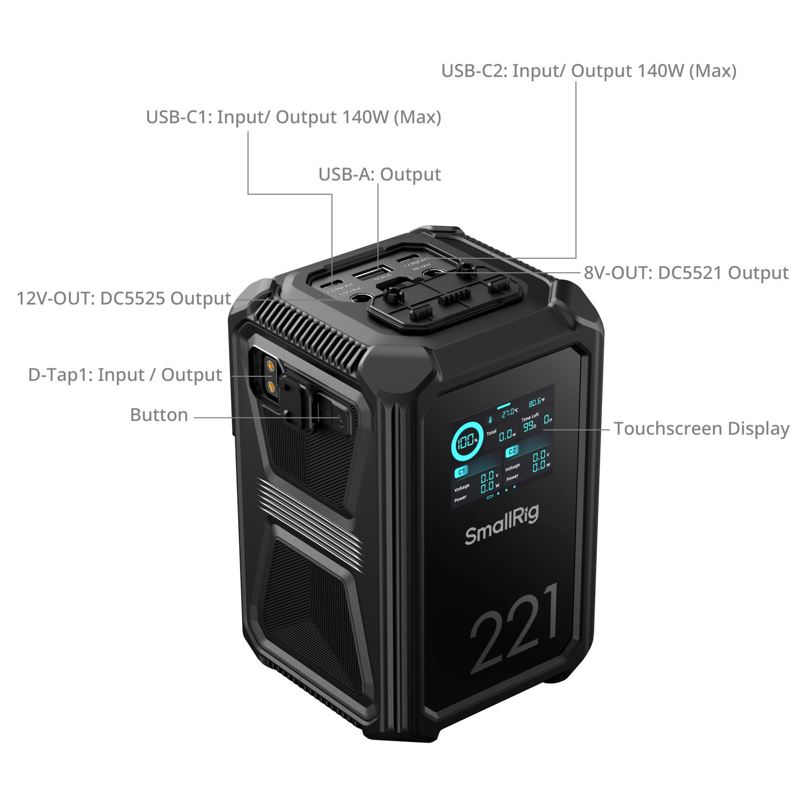 SmallRig X-Touch Smart Triple-Proof V-Mount Battery X221 4985