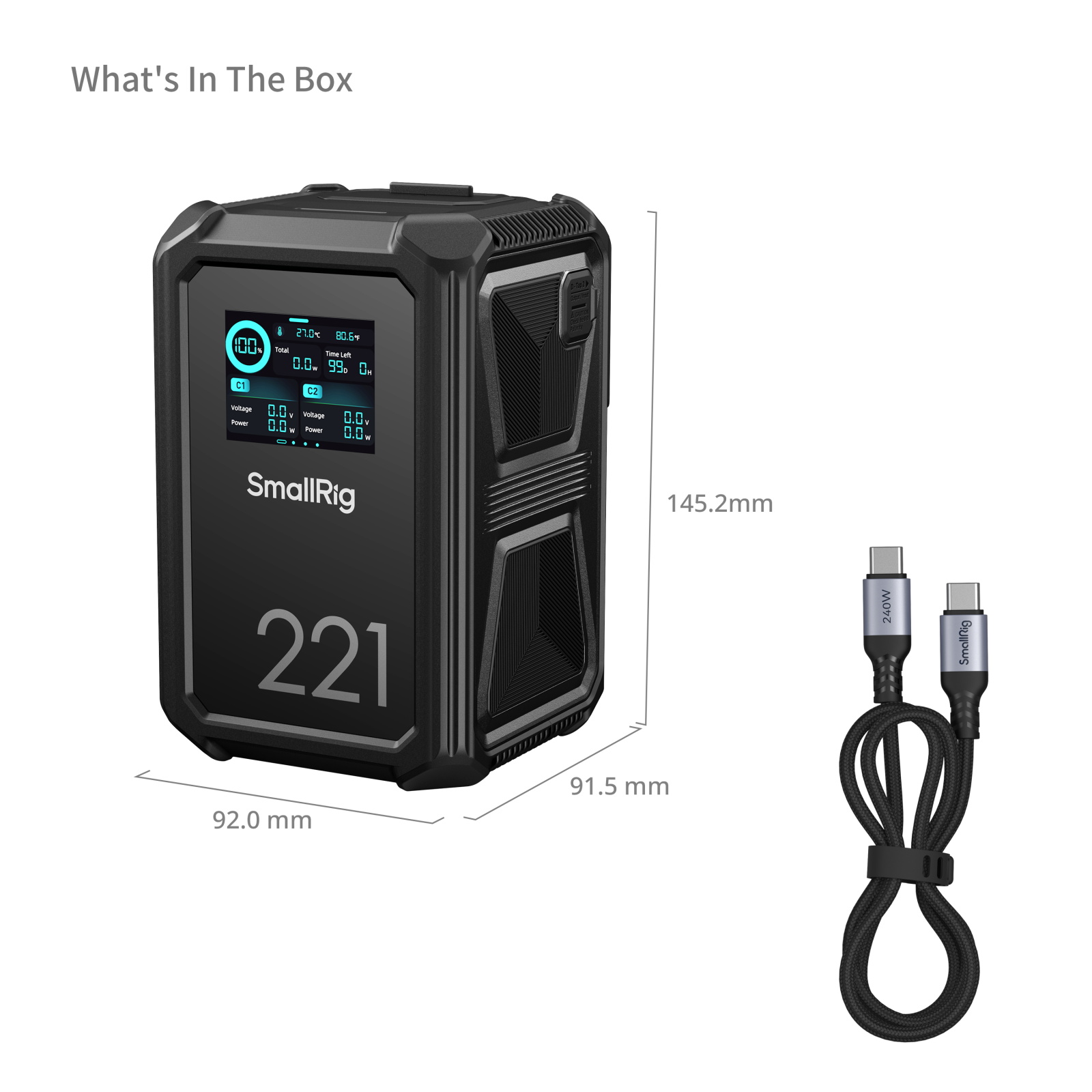 SmallRig X-Touch Smart Triple-Proof V-Mount Battery X221 4985