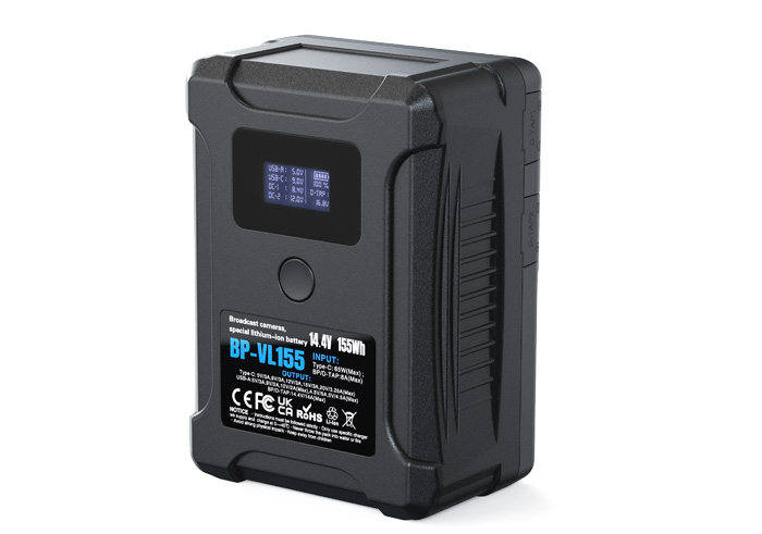 Digital Power BP-VL155 155Wh 14.4V PD65W USB-C Mini V-Mount Battery